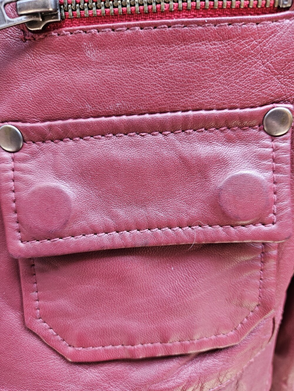 Black Rivet Leather Jacket - Picture 5 of 16